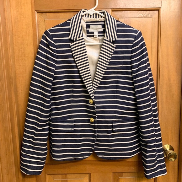 J.crew schoolboy striped blazer. Size 8 - Picture 1 of 7